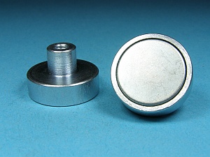 Flachgreifer SmCo mit Gewindebuchse